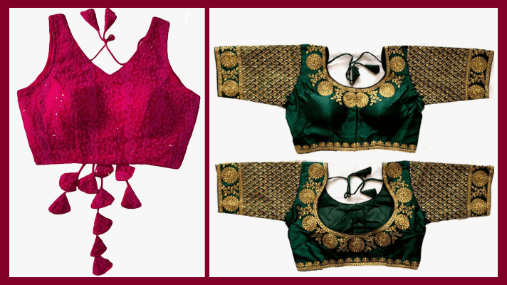 ब्लाउज किसी भी साड़ी के साथ कर जाएंगे मैच BLOUSE KISI BHI SADI KE SATH KAR JAENGE&nbsp;MATCH